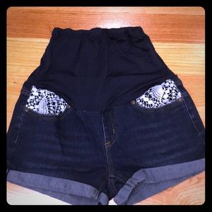SM maternity jean shorts